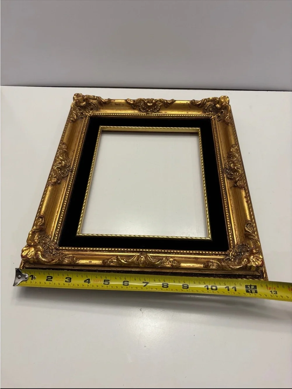 Vintage wooden gold tone picture *glass in included just not shown in the photos